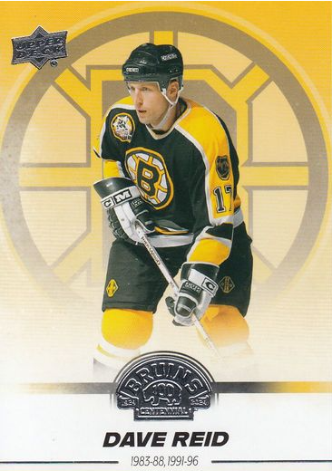 řadová karta DAVE REID 23-24 UD Boston Bruins Centennial číslo 100